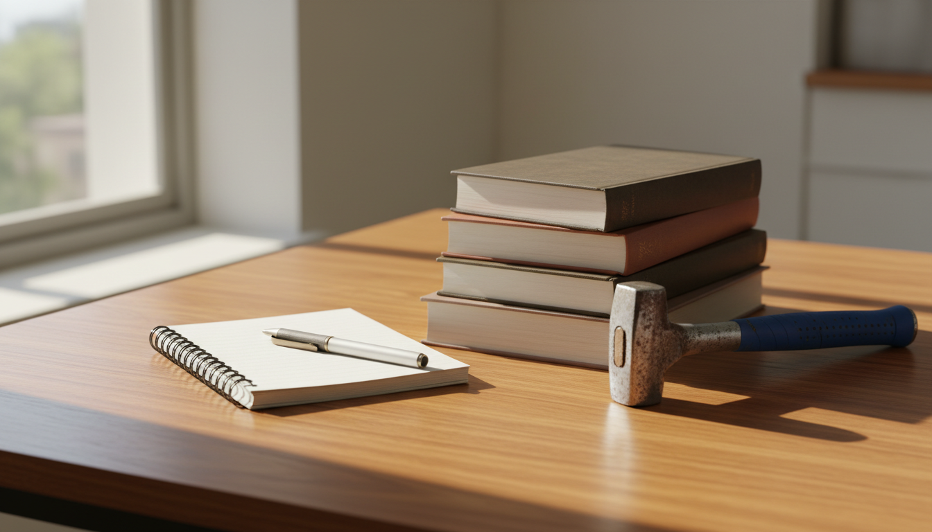 Islamic Etiquette of Borrowing and Lending - ImranJalna Books and household items arranged carefully to illustrate responsible borrowing and lending
